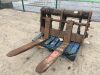 Tighe Heavy Duty Pallet Forks to Suit Loading Shovel c/w Adjustable Toes