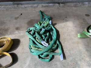 UNRESERVED 5x Green Lifting Slings