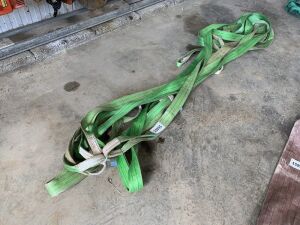 UNRESERVED 5x Green Lifting Slings