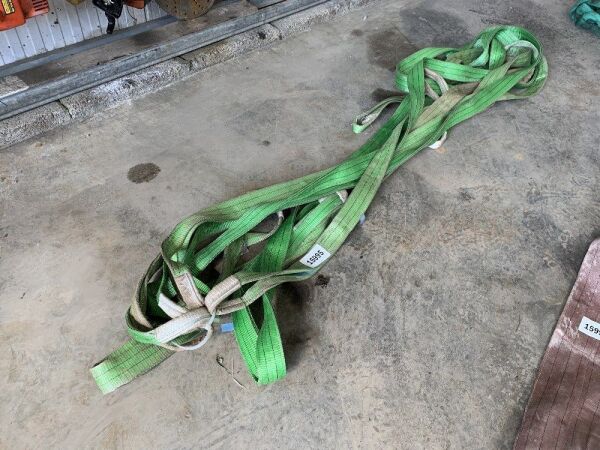 UNRESERVED 5x Green Lifting Slings