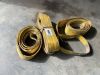 3x Yellow Lifting Slings