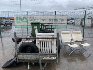 UNRESERVED Job Lot: Large Selection of Garden Furniture, 2x Tyres, Golf Clubs, Power…
