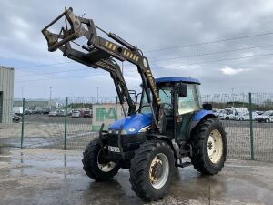2003 New Holland TD95D 4WD Tractor c/w Rossmore FL 60 Power Loader