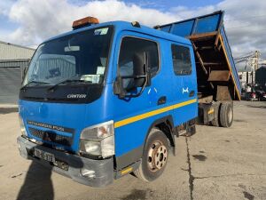 UNRESERVED 2009 Mitsubishi Canter 6C15GW Euro 4 Crew Cab Tipper