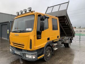 2006 Iveco Eurocargo 80E18 7.5T Crew Cab 3 Way Tipper