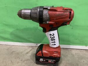 Milwaukee Drill c/w 2x Batteries