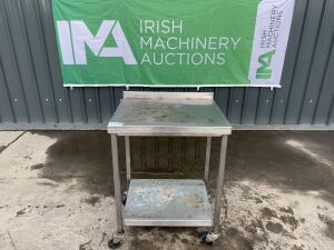 Stainless Steel Table On Castors