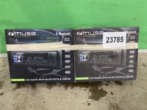 2 x MUSE Bluetooth Car Radios