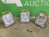 3 x 110v Floor Lights c/w 35 x Spare Lights