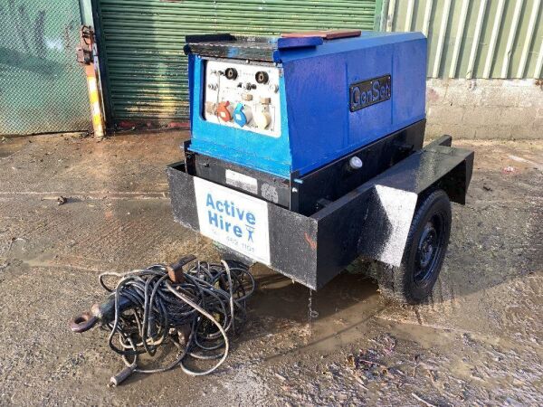 Genset Single Axle Fast Tow Diesel Welder Generator