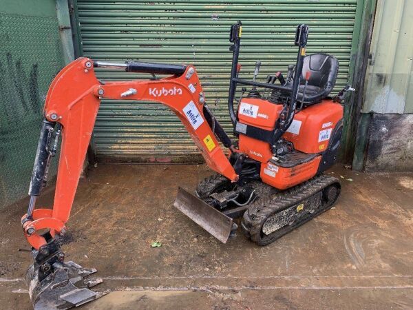 2018 Kubota K008-3 1T Mini Excavator