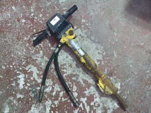 Yellow Hydraulic Breaker c/w Chisel