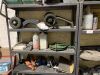 2x Shelves c/w Contents to Include: Selection of Welding Masks, Jefferson Small Welder, 2x Vices, Large Selection of Tooling & More - 3