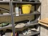 2x Shelves c/w Contents to Include: Selection of Welding Masks, Jefferson Small Welder, 2x Vices, Large Selection of Tooling & More - 4