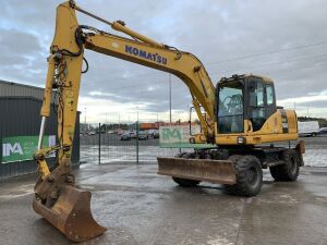 2005 Komatsu Galeo PW160 16T Wheeled Excavator