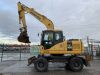 2005 Komatsu Galeo PW160 16T Wheeled Excavator - 4