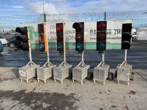 6 x Portable Traffic Lights