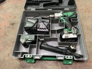 2013 Hitachi DV18DSDL 18v Cordless Impact Drill in Case