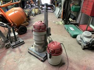 Planfix Floor Sander c/w 2x Dust Collection Units