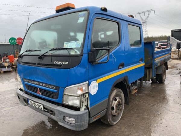 UNRESERVED 2009 Mitsubishi Canter 6C15GW Euro 4 Crew Cab Tipper