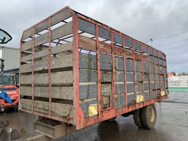 UNRESERVED 18FT x 7FT Single Axle Livestock Trailer