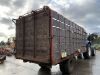 UNRESERVED 18FT x 7FT Single Axle Livestock Trailer - 5