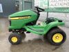 UNRESERVED 2008 John Deere X304 4 Wheel Steer Petrol Lawn Tractor - 2