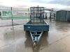 Blue Double Axle Plant Trailer 10 x 5 - 7