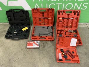 Lot to Include: Hand Held Vacuum Pump, Pneumatic Bleeder Kit, Compression Tester & Air Nibbler