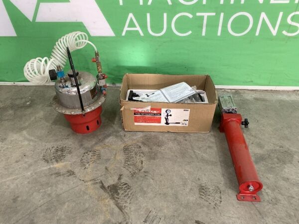 UNRESERVED Lot to Include: Diesel Injector Nozzle Tester, Oil Pressure Tester & Ram