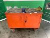 Mobile Steel Workbench/Cabinet c/w Vice & Pipe Holder