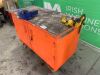 Mobile Steel Workbench/Cabinet c/w Vice & Pipe Holder - 2