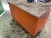 Mobile Steel Workbench/Cabinet c/w Vice & Pipe Holder - 4