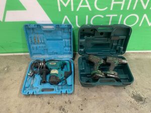 UNRESERVED Lot to Include: Hammer Drill & 2x Hitachi Cordless Drills