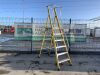 Clow 6 Step Yellow Fibreglass Ladder - 3