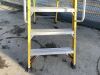 Clow 6 Step Yellow Fibreglass Ladder - 4