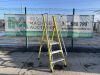 UNRESERVED Clow 3 Step Yellow Fibreglass Ladder - 3