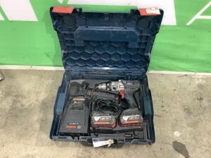 UNRESERVED Bosch 18v Drill c/w 2x Battries & Charger