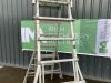 UNRESERVED Stradbally 7 to 11 Step Extendable Podium Ladder - 5