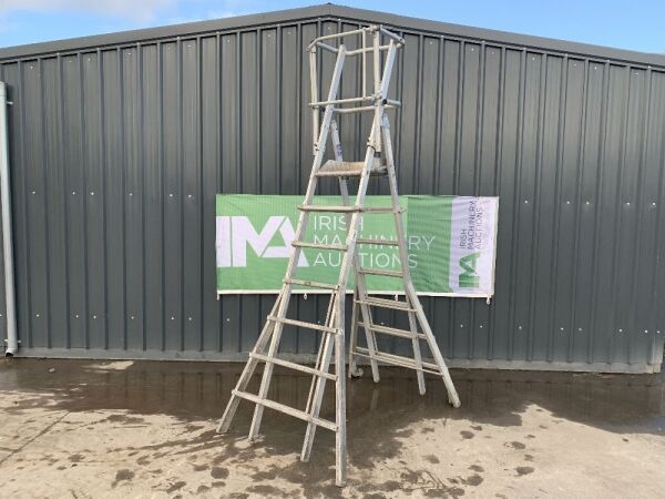 UNRESERVED Stradbally 7 to 11 Step Extendable Podium Ladder