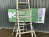 UNRESERVED Stradbally 7 to 11 Step Extendable Podium Ladder - 5