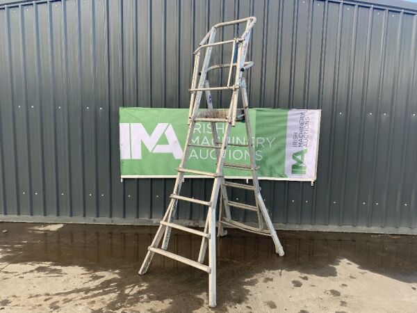 UNRESERVED Stradbally 4 to 6 Step Extendable Podium Ladder