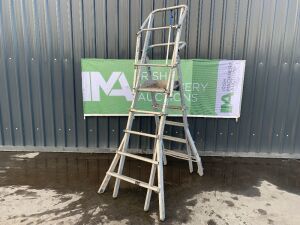 UNRESERVED Stradbally 4 to 6 Step Extendable Podium Ladder