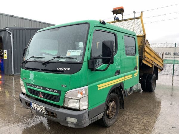 UNRESERVED 2006 Mitsubishi Canter FB83 Crew Cab Tipper