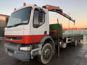 2003 Renault Premium 270.19 4x2 Plant Truck c/w Palfinger PK12000 Crane