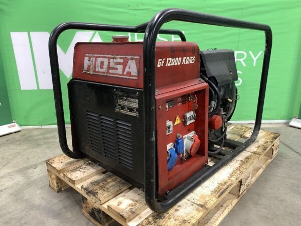 UNRESERVED 2018 Mosa GE12000 KD/6S 12KVA Diesel Generator